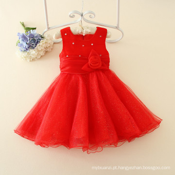 Branco vermelho crianças outono vestuário on-venda one piece meninas vestidos de festa atacado de alta qualidade crianças roupas